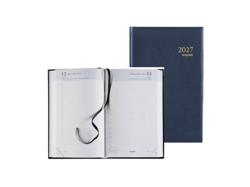 [AGE-1256066] Agenda Brepols Brefix Lima 113x182mm zestalig blauw 2027 1 dag/pagina