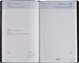 [AGE-AG21266] Agenda Brepols Breform Seta 100x165mm zestalig blauw 2025 1 dag/pagina