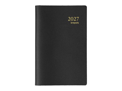 [AGE-2051012] Agenda Brepols Delta Genova 6-talig 2027 zwart