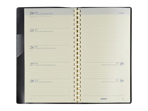 [AGE-AG51062] Agenda Brepols Notaplan Genova 2027 blauw