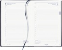 Schoolagenda Brepols Saturnus Essenz 133x208mm viertalig 16 maanden antraciet 2024-2025 1 dag/pagina
