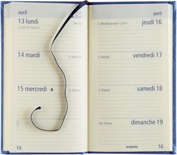 [AGE-7181416] Agenda Brepols Optivision Pocket Classica 90x160mm Franstalig assorti 2025 1 week/2 pagina's