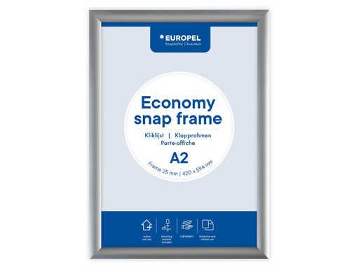 [TIM-355092] Kliklijst Europel Economy A2 rand 25mm zilver