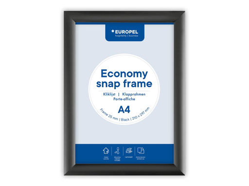 [TIM-355096] Kliklijst Europel Economy A4 rand 25mm zwart