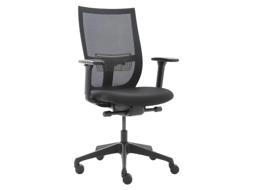 [TIM-CURP137] Bureaustoel Euroseats Curve mesh rug zwart