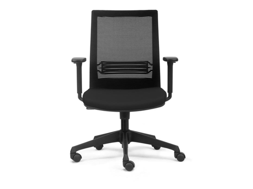 [TIM-EVO1010] Bureaustoel Euroseats Evora mesh rug zwart