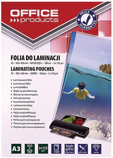[TIM-2563590] Lamineerhoes Office Products A3 2x125µ (100)