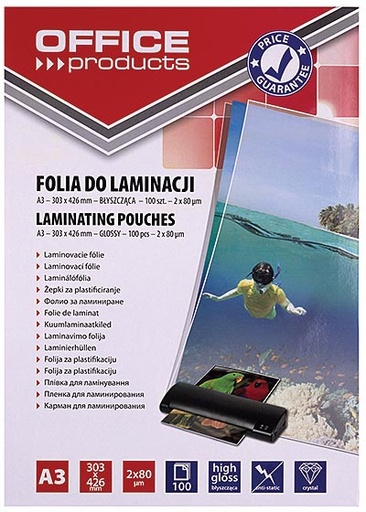 [TIM-2561590] Lamineerhoes Office Products A3 2x80µ (100)