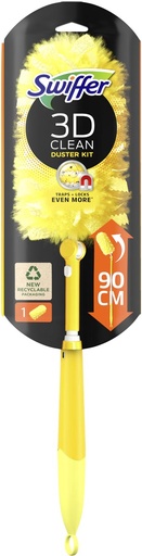 [TIM-9380210] Afstoffer Swiffer Duster kit 3D Clean met 1 stofdoekje blister