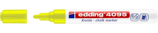 [TIM-4095NG] Krijtmarker Edding e-4095 ronde punt 2-3mm neon geel