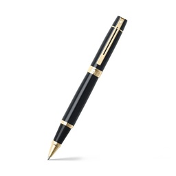 [KAN-E1932551] Rollerball Sheaffer Serie 300 zwarte inkt medium punt glanzend zwart met goudkleurige accenten in giftbox