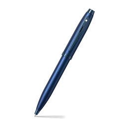 [KAN-E2937151] Balpen Sheaffer Serie 100 zwarte inkt medium punt satijnblauw en glanzend blauwe accenten in giftbox