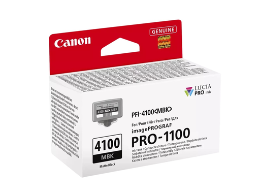 [CAN-PFI-4100MBK] Cartridge Canon Inkjet PFI-4100MBK imagePROGRAF PRO-1100