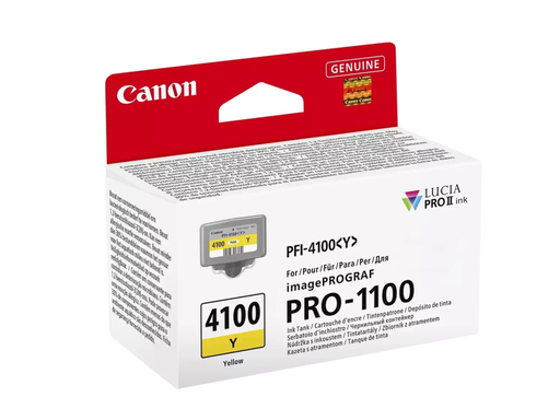 [CAN-PFI-4100YEL] Cartridge Canon Inkjet PFI-4100YEL imagePROGRAF PRO-1100