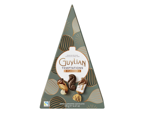 [TIM-90801] Chocolade Guylian Temptations Mix Kerstboom doos 125g