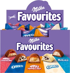 [TIM-55398] Chocolade Milka Favourites doos 1kg met 106 stuks