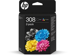 [HP-HP6L6S6U] Cartridge HP Inkjet 308 Envy 6110 1x160pag./3x120pag. VALUE PACK BK/C/M/Y