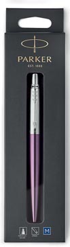 [TIM-1953244] Balpen Parker Jotter blauwe inkt medium punt blister CT violet/zilver