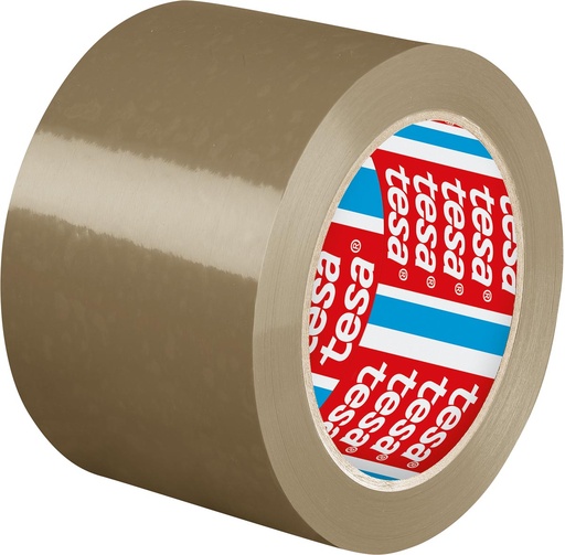 [TIM-04124] Verpakkingstape Tesa premium PVC 75mmx66m Havana bruin