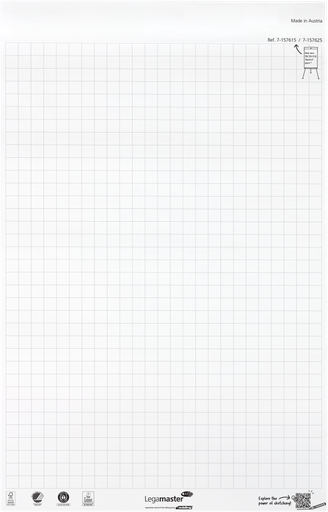 [LM-157615] Papierblok voor flipchart Legamaster Sketch Eco 98x65cm 20vel geruit 25mm (156500)