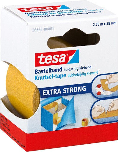 [TIM-56665] Dubbelzijdige knutseltape Tesa 38mmx2,75m