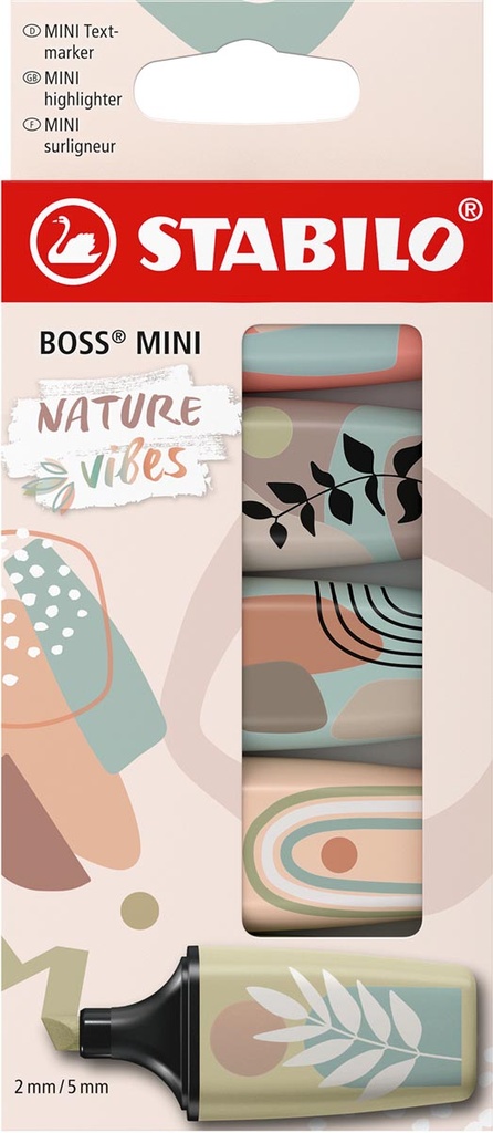 Markeerstift Stabilo Boss Mini Naturevibes assorti (5)