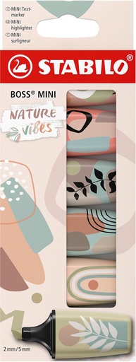 [TIM-70631] Markeerstift Stabilo Boss Mini Naturevibes assorti (6)