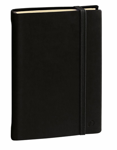 [TIM-2371197] Notitieboek Quovadis Habana A5 16x24cm 192blz zonder kantlijn gelijnd zwart