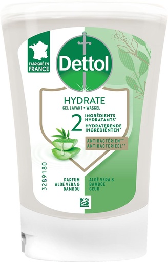 [TIM-3289020] Navulling handzeep Dettol Hydrate no touch aloë vera en bamboe 250ml