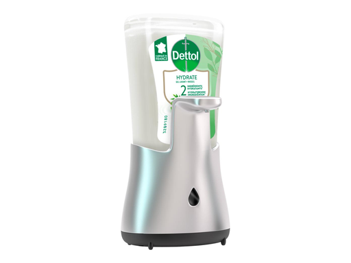 [TIM-3290149] Automatische handzeepdispenser Dettol no touch incl navulling aloë vera en bamboe 250ml zilver