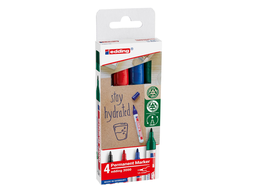 [TIM-4300042] Permanent marker Edding 3000 assorti (4)