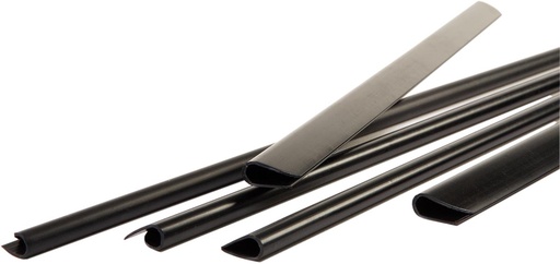 [TIM-8008308] Klemruggen Pavo 6mm zwart (100)