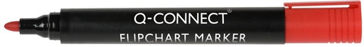 [TIM-KF15399] Flipchartmarker Q-Connect ronde punt 2-3mm met clip rood