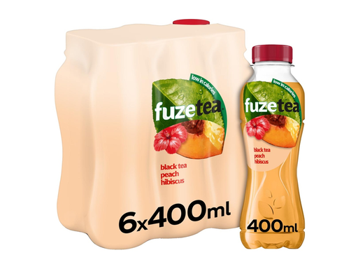 [TIM-53348] Frisdrank Fuze Tea perzik hibiscus fles 40cl (24)