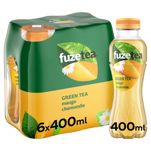 [TIM-53349] Frisdrank Fuze Tea mango kamille fles 40cl (24)