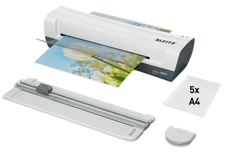 [ESS-74340001] Lamineerset Leitz ILAM Home A4 wit-grijs