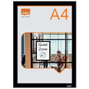 Ophangtas Nobo A4 zelfklevend zwart (2)