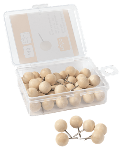 [ACCO-1915709] Punaises Nobo hout duurzaam (40)