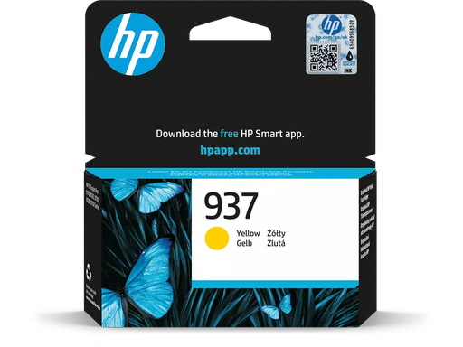 [HP-HP4S6W4N] Cartridge HP Inkjet 937 OJ Pro 800pag. YEL