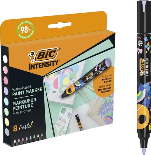[TIM-527429] Paintmarker BIC Intensity pastel assorti (8)