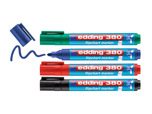 [TIM-438042] Flipchartmarker Edding E-380 assorti (4)