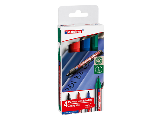 [TIM-430042] Permanent marker Edding E-300 assorti (4)