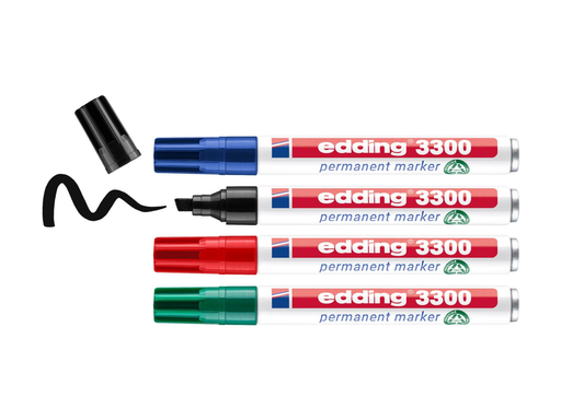 [TIM-4330042] Permanent marker Edding E-3300 assorti (4)