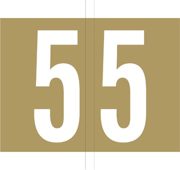 [TIM-6280028] Etiketten voor hangmap Jalema Codetab 5 goud (500)