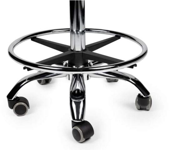 Voetring chroom Ø40cm vast te zetten op iedere hoogte