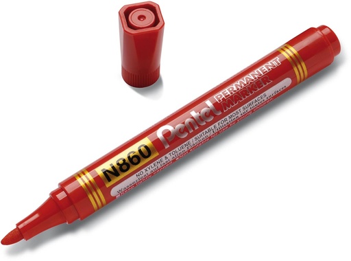 [TIM-151086] Permanent marker Pentel N860-B rood
