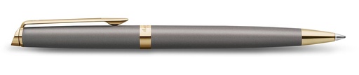 [TIM-2217946] Balpen Waterman Hémisphère Metalic medium punt grijs GT in giftbox