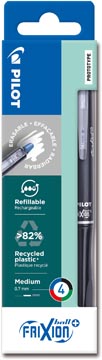[TIM-448105] Roller Pilot FriXion Ball Plus medium punt assorti (4)