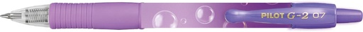 [TIM-5681110] Roller Pilot G-2 Bubble blauwe inkt medium punt 0,7mm violet