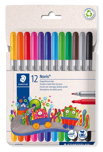 [TIM-320C12] Viltstift Staedtler Noris Club assorti (12)